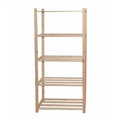 WELL HOME MOBILIARIO & DECORACIÓN Houten rek met 5 planken, 170 x 35 x 4 cm