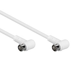 Goobay 67344 Gehoekte SAT-antennekabel (80 dB), 2x afgeschermd, 5m