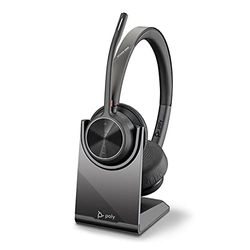 POLY Voyager 4320 UC Headset Draadloos Hoofdband Kantoor/callcenter USB Type-A Bluetooth Oplaadhouder Zwart