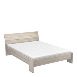 Cama Prins quarto quarto cor carvalho estilo moderno estrutura com cabeceira 135 - 140 x 190/200 cm