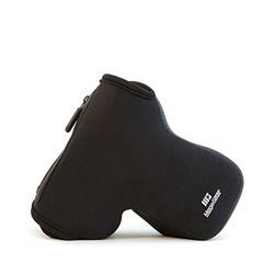 MegaGear MG088 Custodia in Neoprene per Nikon D3500, D3300, D3400, D5100, D5200, D5300, D5500, D5600 (18-55 mm), Nero