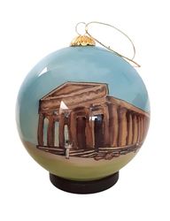 Comarco Sa Boule de verre, multicolore, 9 cm