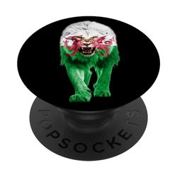 Drapeau du Pays de Galles UK Lion Pride Pays de Galles Cadeaux d'amour Souvenir du Pays de Galles PopSockets PopGrip Interchangeable