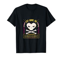 Eat Game Die - Retro Gaming Videojuegos de ordenador Camiseta