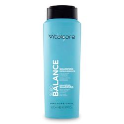 Vitalcare | Sebo Balance - Shampoo Riequilibrante, Shampoo per Capelli Grassi o Tendenti ad Ingrassare, con Vitamine e Zjcomplex, 500 ml