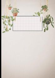 Hanging Plants Journal 7x10" Paperback Matte: Squared Interior