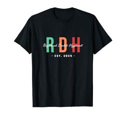 RDH Igiene dentale Studente dentale Laurea RDH Est. 2024 Maglietta