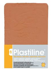 Plastiline® 7340T - Plaque de Plastiline® - Pâte à Modeler, Haute Précision - Modeler, Sculpter, Mouler - Dureté 1 (très souple) - 750g - Teinte Ocre Rouge. Fabriqué en France