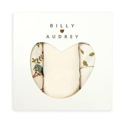 Billy loves Audrey Secret Garden Muslin Muslin Cloths Pack of 3