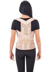 TOROS GROUP MANUFACTURE LUX Correcteur de posture correcteur de posture avec taille réglable en néoprène de qualité supérieure Beige Taille M
