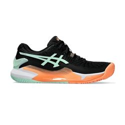 ASICS Gel-Resolution 9 Padel, Sneaker dam, 36 EU, BLACK/MINT TINT, 36 EU