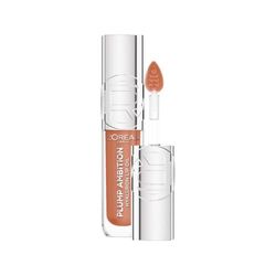 L'Oréal Paris Plump Ambition Huile à lèvres à l'acide hyaluronique pour des lèvres plus pulpeuses et plus souples sans compromis Sensation de soin intense à l'acide hyaluronique, jusqu'à 24 h