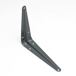 Merriway BH06516 (20 Pcs) London Style Shelf Bracket, Grey 100 x 75mm (4 x 3 inch) - Pack of 20 Pieces