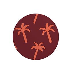 Questo Casa, Round Digital Printed Mouse Pad, Non-Slip Base, for Office and Home, Diameter:22cm