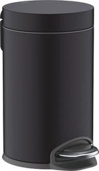 hansgrohe AddStoris Papelera con pedal, negro mate, 41775670