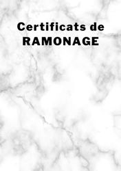 Certificats de Ramonage: 100 Attestations d'intervention pour l'entretien des poêles, cheminées et chaudières - Carnet pour ramoneurs en société ou indépendants