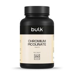 Bulk Comprimés de picolinate de chrome, 250 mcg, paquet de 180, l'emballage peut varier