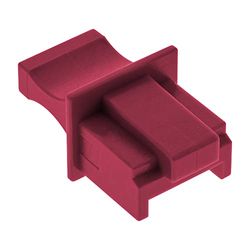 InLine 59942 M Dust RJ45 Jack Plug (Pack of 10) Dark Red