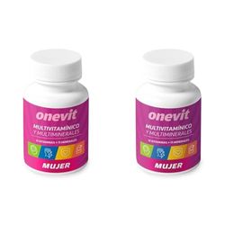 Onevit Multivitamínico Mujer - 45 cápsulas vegetales - 13 vitaminas+11 minerales (Paquete de 2)
