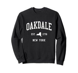 Oakdale NY Vintage Athletic Sports JS01 Felpa