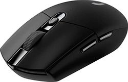 Logitech G 305 LIGHTSPEED Rato Gaming sem fios, Captor HERO 12K, 12,000 DPI, ultra leve, bateria de 250 h, 6 botões programáveis, memória integrada, PC/Mac, preto