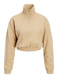 JACK & JONES Dames Jjxx Jxalfa Reg Every Short Half Zip Sweatshirt, Incense., XS