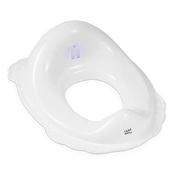 Hylat Baby Reductor wc niños útil para el aprendizaje del uso del inodoro, para niñas y niños, material sólido, goma antideslizante, color blanco, Motivo Yeti