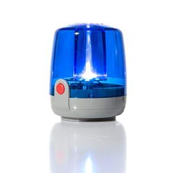Rolly Toys RollyFlashlight 409761 Knipperlicht blauw, rondomlicht met montagevoet, voor kindervoertuigen, werkt op batterijen)