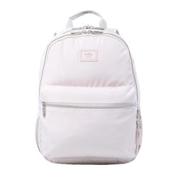 TOTTO - Mochila para Ordenador Portátil de 13 Pulgadas, Modelo Aynatto, Bolsillo Secreto, 2 Compartimentos, 2 Bolsillos Botella, Espaldar Ergonómico con Flujo de Aire, Correas en S, Color White Sand
