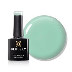 Bluesky Jelly Gel Nail Polish 10ml, Mint Pop - CHU09, Sheer Green Gel Nail Polish for 21 Day Manicure, Requires Curing Under LED UV Nail Lamp