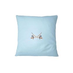 Bona Basics, Housse de Coussin décorative, Housse de Coussin décorative, décoration de Maison, pour canapé, café, Taille : 60 x 60 cm, Couleur : Bleu Clair