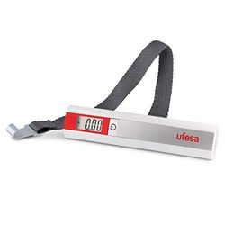Ufesa BV0505, Reisweegschaal, Wit/Zilver/Rood, 21 x 4,5 x 15,5 cm