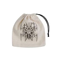 Q WORKSHOP Bolsa de Dados básica de Vampiro Beige y Negro, sólido, Color QWOVAM41