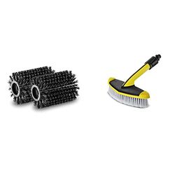Kärcher BROSSES-Rouleaux pour SOLS en Pierre pour Nettoyeur de terrasses PCL4 & - 2.643-233.0 - Brosse Triangulaire Accessoire pour Nettoyeur Haute Pression