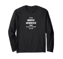 È UNA COSA WAHOO NEBRASKA Maglia a Manica