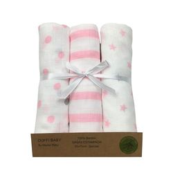 BABY COMFORT theedoeken, bedrukt, 100% bamboe, 3 stuks, 55 x 70 cm