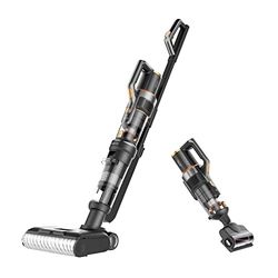 Jimmy HW10 Pro Aspirador Lavador, Limpiador 3 en 1 Inalámbrico Multisuperficie, 400 W, Asistente de Voz, Batería Extraíble con 80 Minutos de Autonomía, Pantalla LED y Autolimpieza