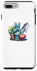 Carcasa para iPhone 7 Plus/8 Plus Paz Amor Plantas Amante De Las Plantas Jard