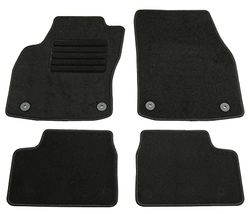 AD Tuning GmbH hg10905 Veludo ajuste suporte preto auto conjunto de tapetes tapetes tapetes Carpet Floor Mats