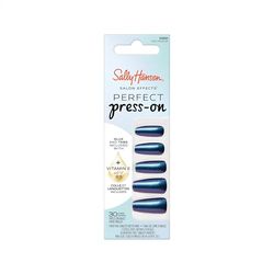 Sally Hansen Faux Ongles Salon Effects Perfect Press-On, 321 HYP-NAUTICAL, N'abîment pas vos Ongles Naturels, Manucure Rapide & Facile, Résultat Professionnel, Capsules Réutilisables.