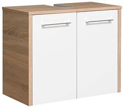 PELIPAL 382 Lagos – Armario para Lavabo, Madera, Roble Natural, 33,0 x 65,0 X 53 cm