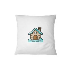 Bona Basics, Funda de cojín Decorativa, decoración del hogar, para sofá, cafetería, Tamaño: 45X45 cm, Color: Blanco