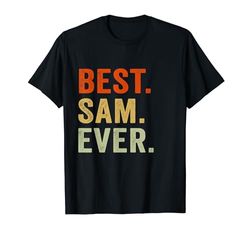 Carino Miglior Sam mai Nome Sam Personalizzato Maglietta
