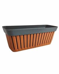 ECOPLAST S.r.l. Kreta Terracotta/ANTRAC FIORIERA 50cm, Som från Foto