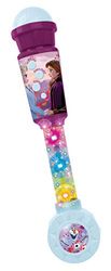 Lexibook Disney Frozen Microfóno niños, Juguete Musical, Altavoz Integrado, Efectos Luminosos, Enchufe Cable de Entrada Auxiliar, Violeta/Azul, Color Negro, Small