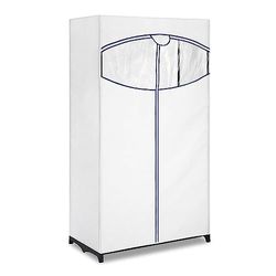 Whitmor Wide Portable Vestiti Armadio/Guardaroba, Bianco, plastica, White, 36''