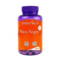 Essentialis Maca Negra-4000 mg de Maca andina concentrada por cápsula, tribulus, ginseng, arginina, B6, B12 y zinc-Potencia, Vitalidad, Vigor y Energía-Hombre y mujer- 120 cápsulas veganas-4 meses