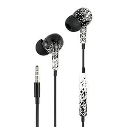 Music Sound | Fantasy in-ear hoofdtelefoon | hoofdtelefoon met kabel en microfoon - 3,5 mm jack - patroon "Graffiti"