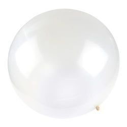 Homéa, Ballon Géant en Latex Naturel D60 cm Blanc