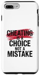 Barare è una scelta, non un errore Cheater Heartbroken Cheater Custodia per iPhone 7 Plus/8 Plus